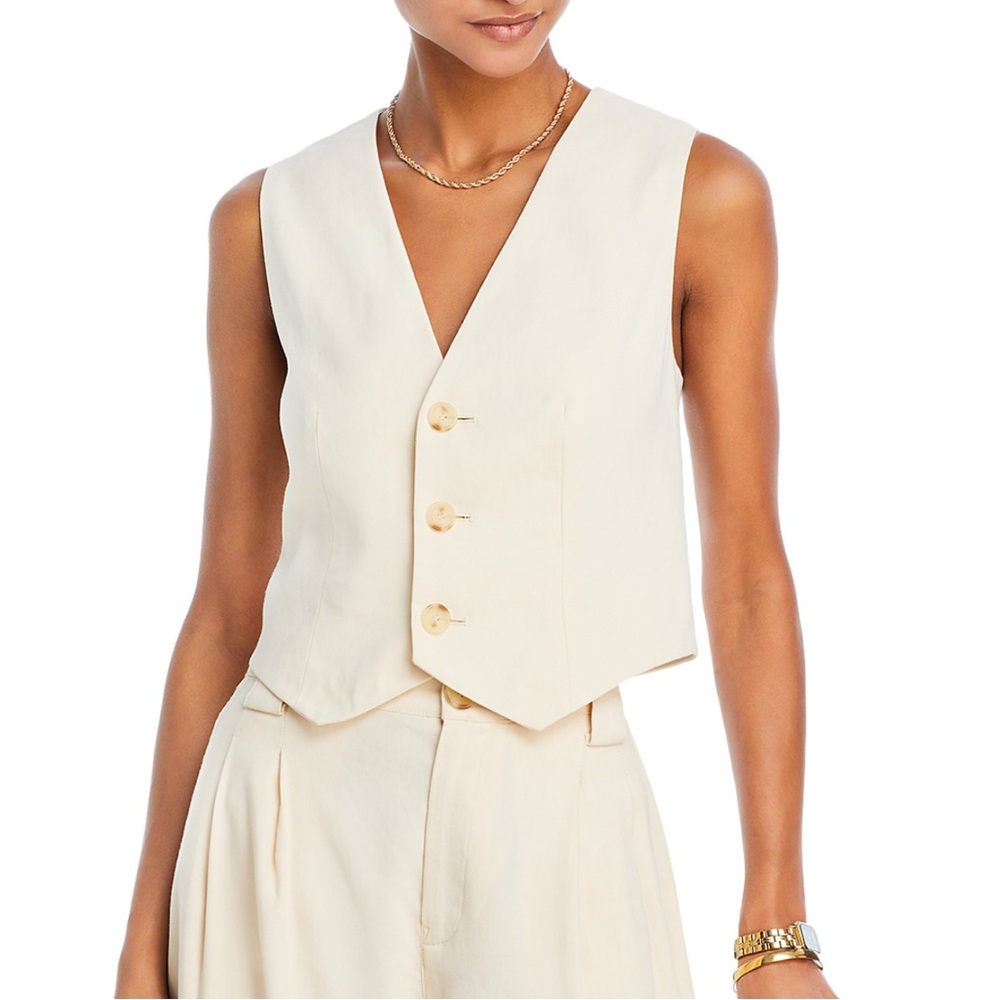 A.L.C. Cream Vest and Trousers Set